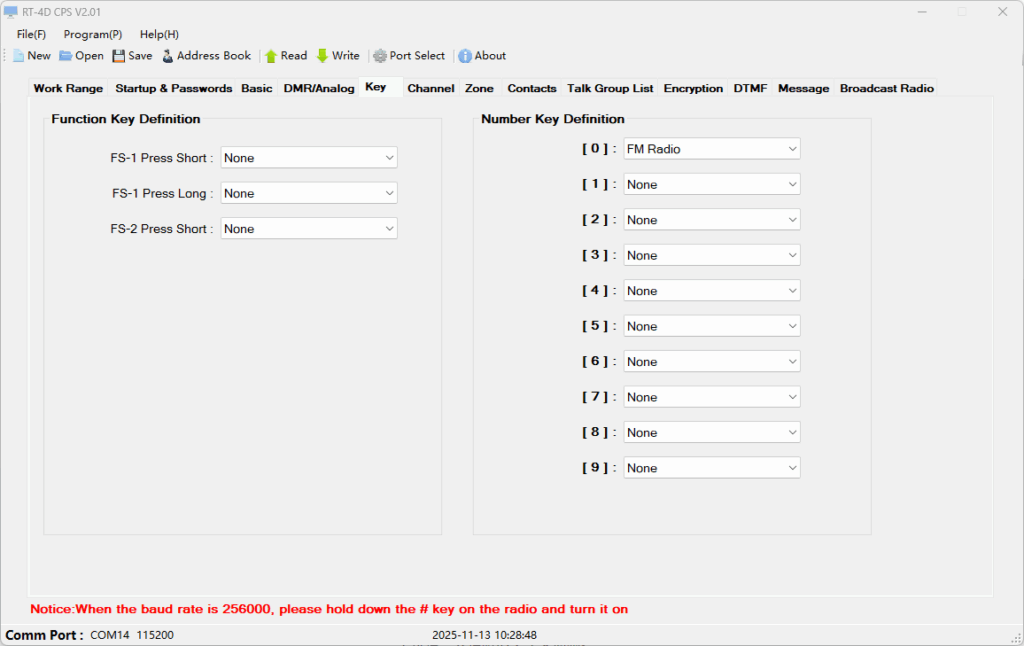 RT-4D CPS V2.01 の「Key」