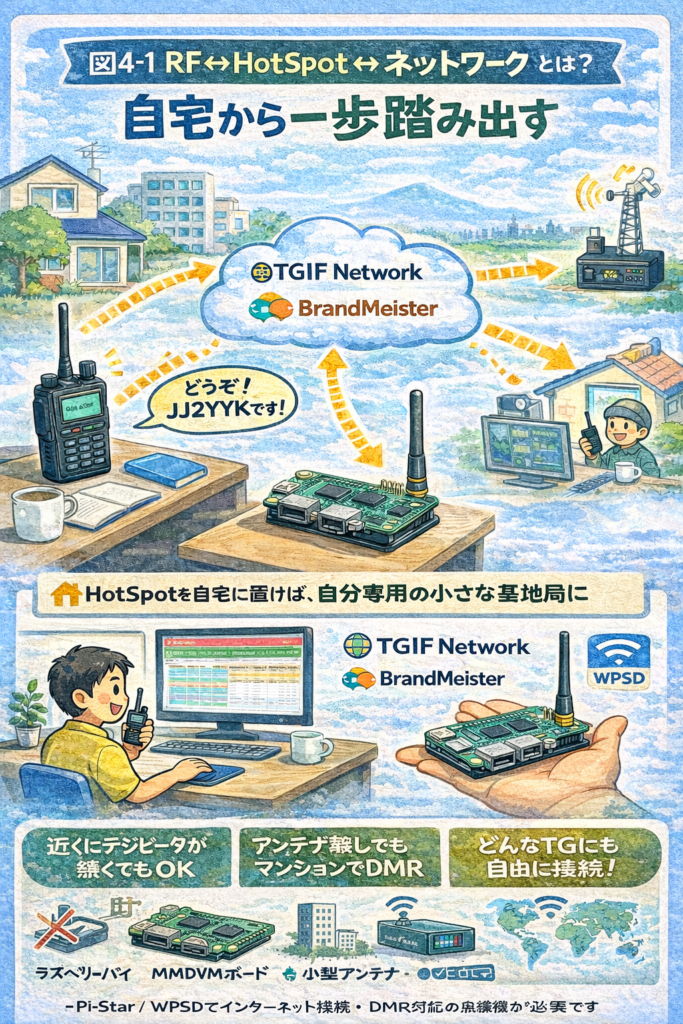 第4回「RF ⇔ HotSpot ⇔ ネットワーク：自宅から一歩踏み出す」